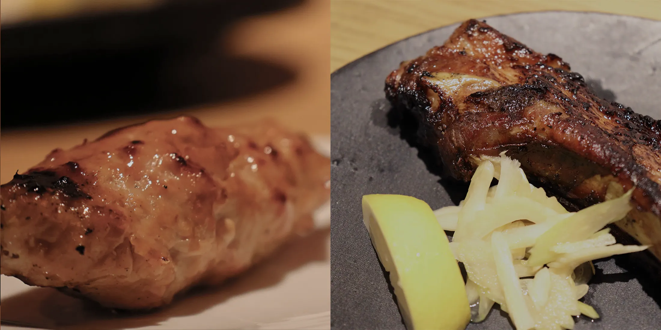 つくねとスペアリブ